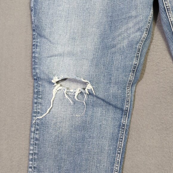 Silver Jeans Women's 20 Blue Boyfriend Distressed Denim - Picture 9 of 14